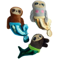 PetShop by Fringe Studio Mersloth Plush Small Toys For Dogs (3 count)