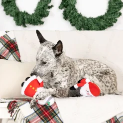 PetShop by Fringe Studio Mr. & Mrs. Santa Paws Plush Dog Toy Set, 2-piece