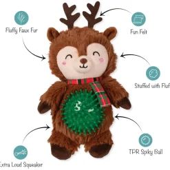 PetShop by Fringe Studio Rein It in, Pal! Plush & Squeaker Ball Toy For Dogs