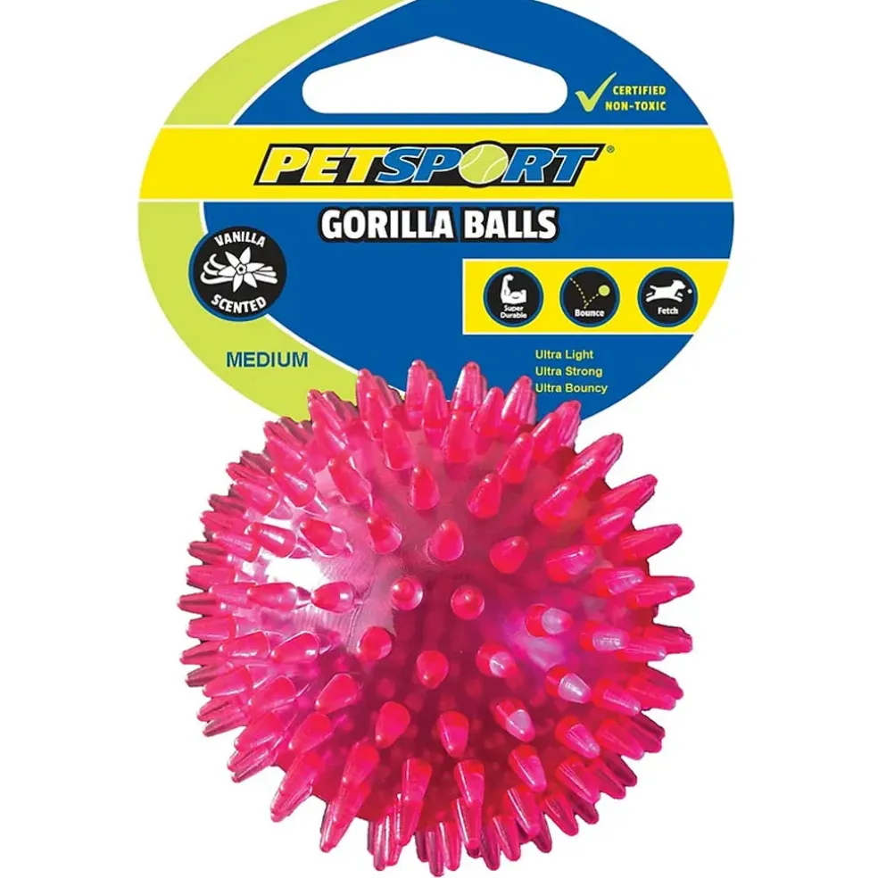 Petsport USA Gorilla Spiky Ball Dog Toy - Assorted Colors