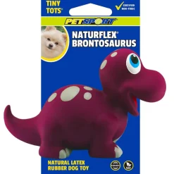 Petsport USA NaturFlex Latex Rubber Dinosaur Brontosaurus Dog Toy