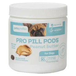 PetsPrefer Pro Pill Pods Peanut Butter Pill Hiding Treats for Dogs, Small (30 ct)