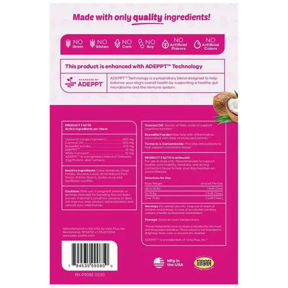 PetsPrefer TurCumin Active Lifestyle Support for Dogs (30 soft chews)