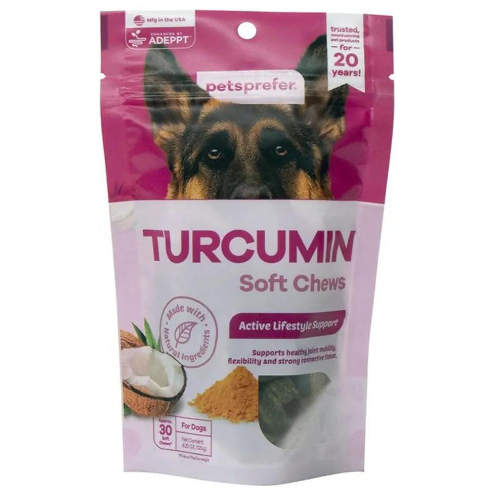 PetsPrefer TurCumin Active Lifestyle Support for Dogs (30 soft chews)