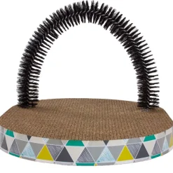 Petstages Scratch & Groom Scratch Pad & Grooming Brush Cat Toy, 1-count