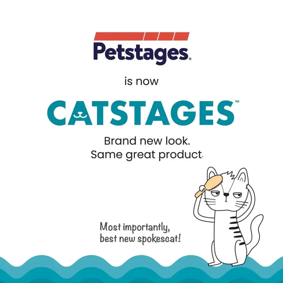 Petstages Scratch & Groom Scratch Pad & Grooming Brush Cat Toy, 1-count