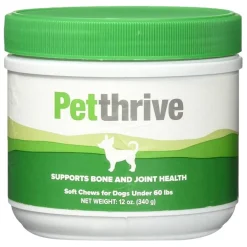 PetThrive Bone & Joint Support for Dogs under 60lbs (120 soft chews)