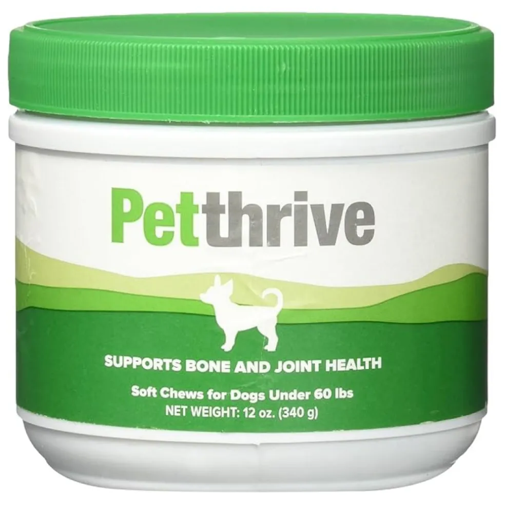 PetThrive Bone & Joint Support for Dogs under 60lbs (120 soft chews)