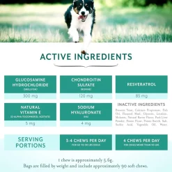 Petthrive Soft Chews with Resveratrol Advance Joint Care for Dogs