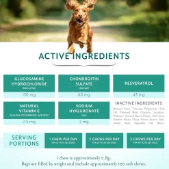 Petthrive Soft Chews with Resveratrol Advance Joint Care for Dogs