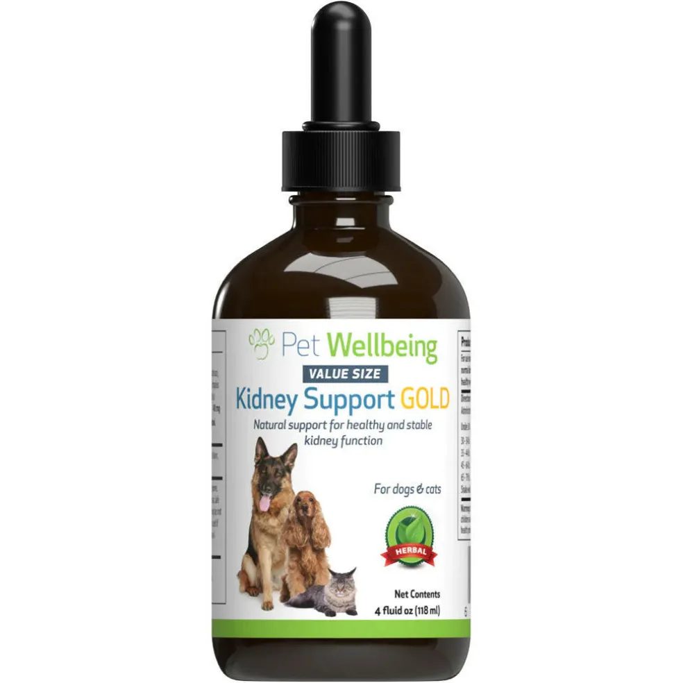 Pet Wellbeing Kidney Support Gold for Dogs