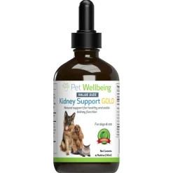 Pet Wellbeing Kidney Support Gold for Dogs & Cats