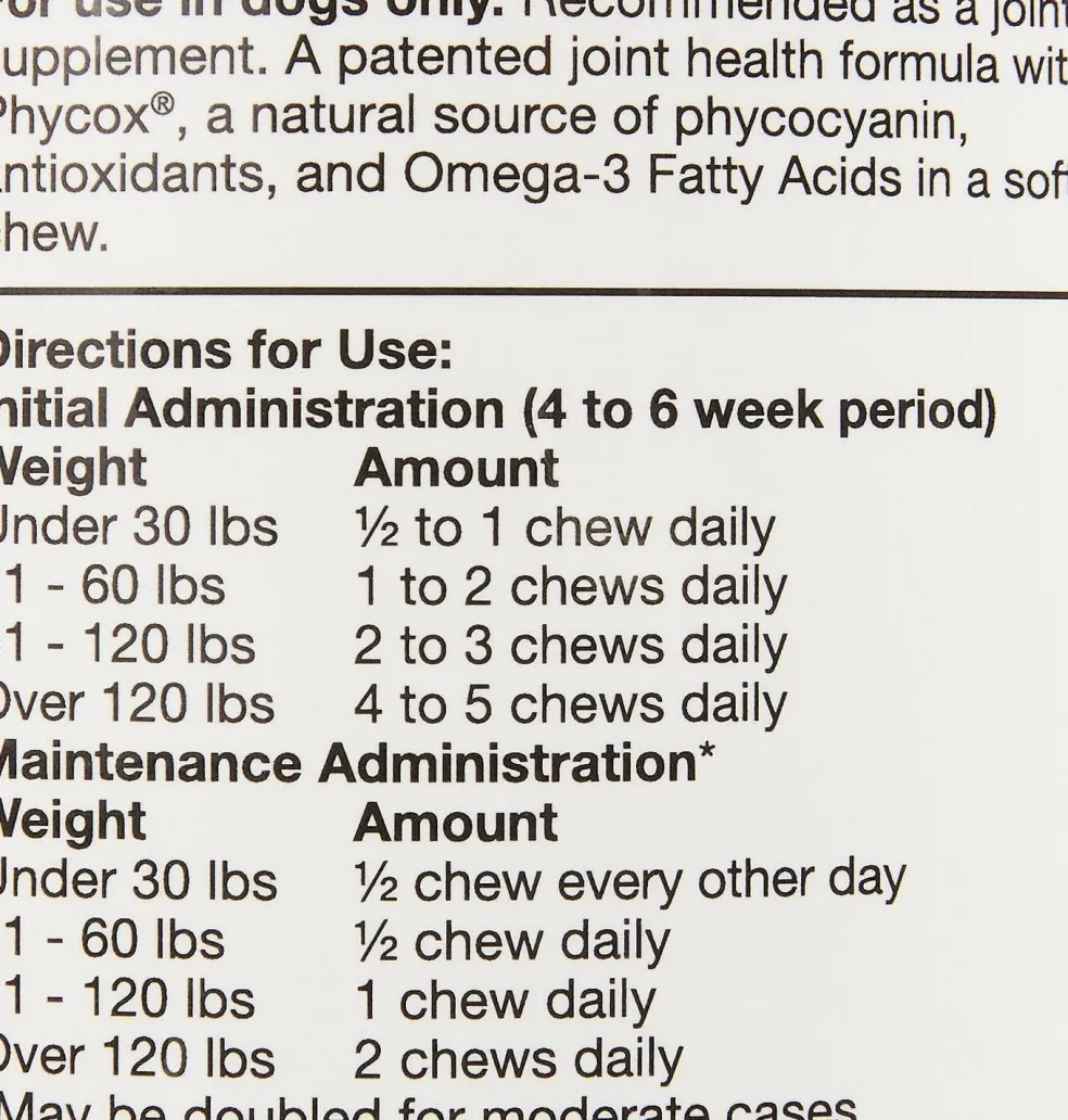Phycox HypoAllergenic (HA) Joint Supplement (120 soft chews)