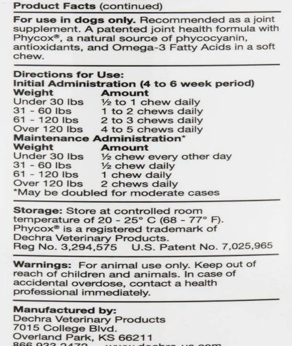 Phycox Soft Chews Joint Supplement