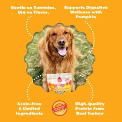 Plato Original Real Strips Turkey with Pumpkin Dog Treat Bars