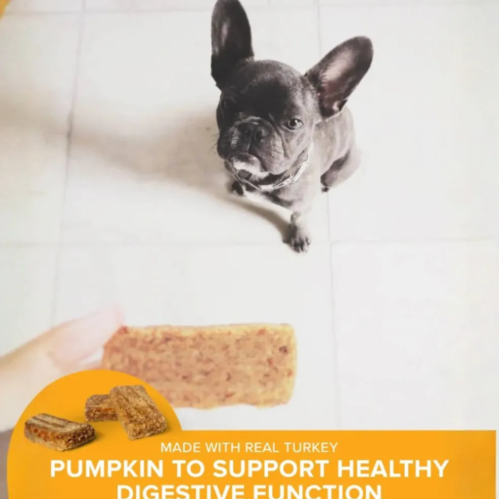Plato Original Real Strips Turkey with Pumpkin Dog Treat Bars