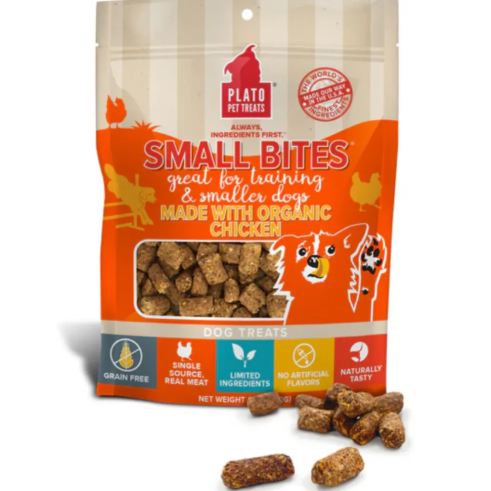 Plato Small Bites Grain-Free Chicken Treats for Dogs
