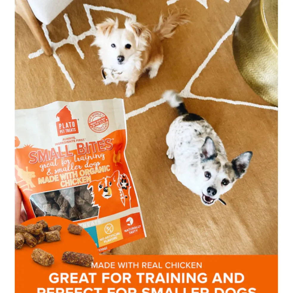 Plato Small Bites Grain-Free Chicken Treats for Dogs