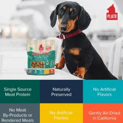 Plato Small Bites Grain-Free Duck Dogs Treats, 2-oz