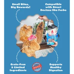 Plato Small Bites Grain-Free Salmon Treats for Dogs