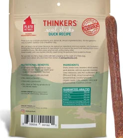 Plato Thinkes Real Duck Recipe Sticks Treats for Dogs