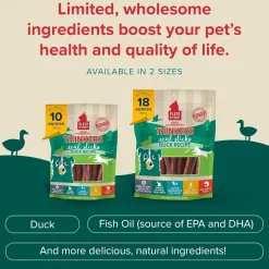 Plato Thinkes Real Duck Recipe Sticks Treats for Dogs
