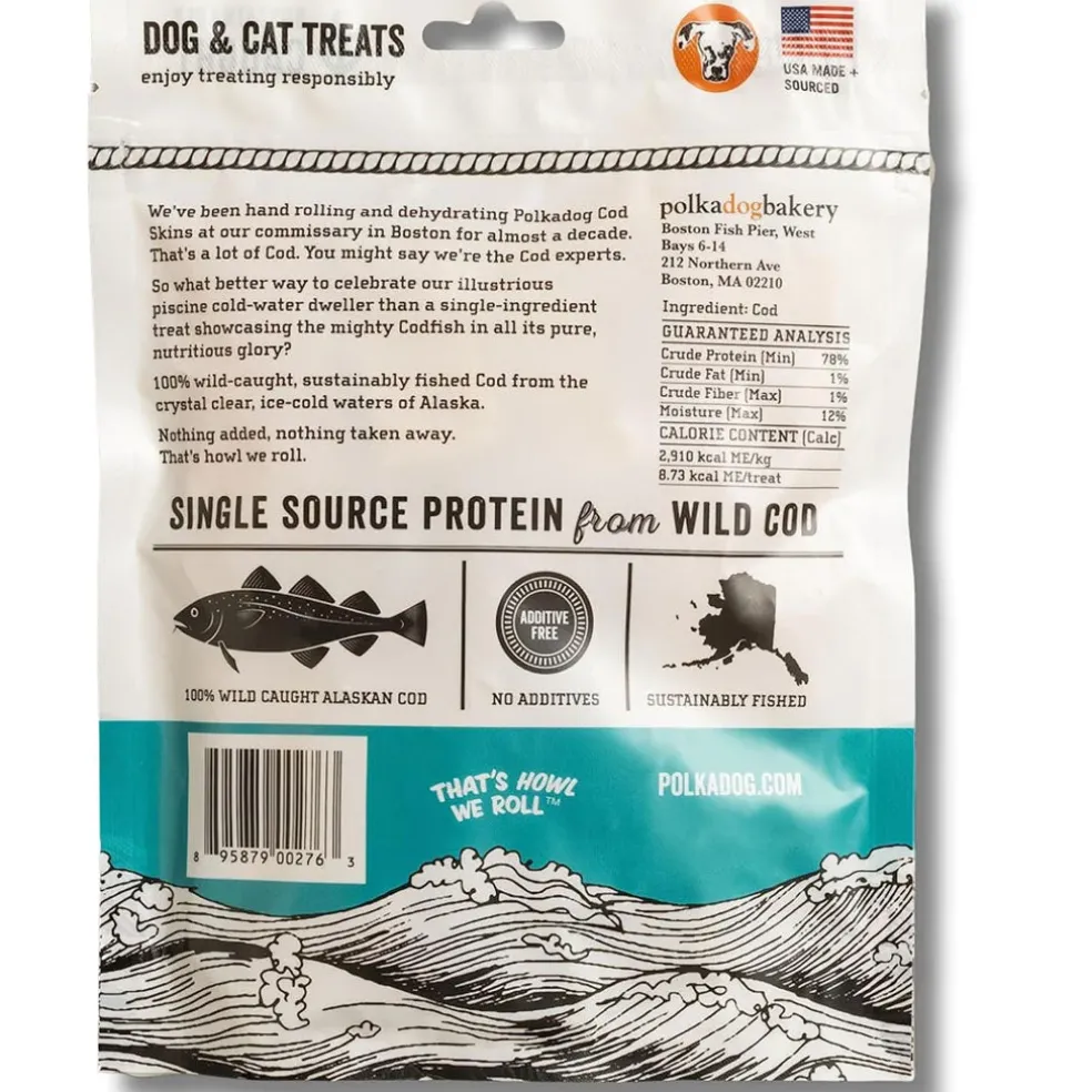 Polkadog Alaskan COD Chips for Dogs & Cats, 3.5-oz