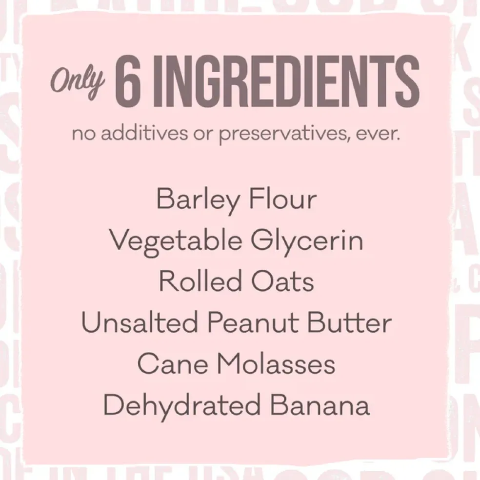 Polkadog Cake Batter Soft & Chewy Bits Peanut Butter & Banana Recipe for Dogs
