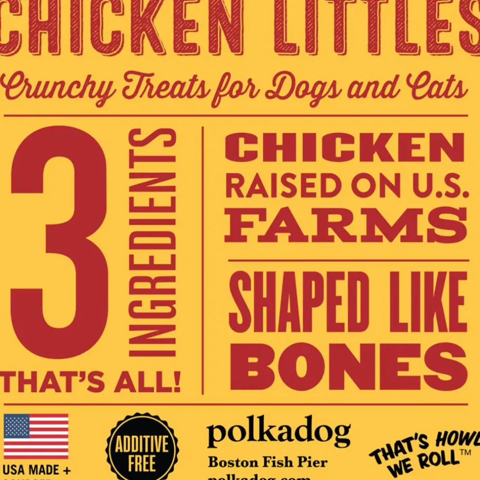 Polkadog Chicken Littles Crunchy Training Bits for Dogs & Cats
