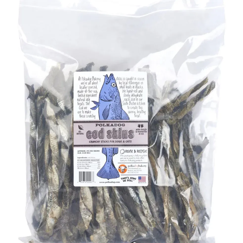 Polkadog Cod Skin Crunchy Sticks for Dogs & Cats
