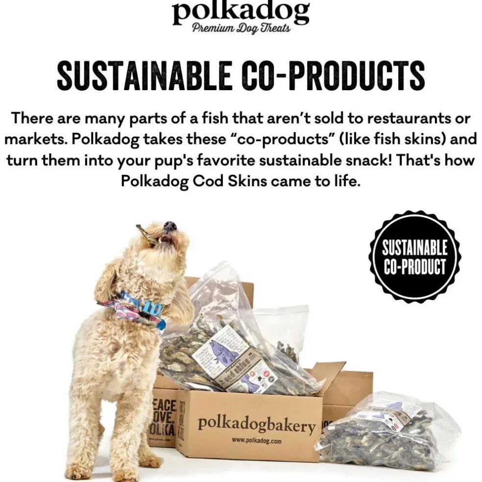 Polkadog Cod Skin Crunchy Sticks for Dogs & Cats
