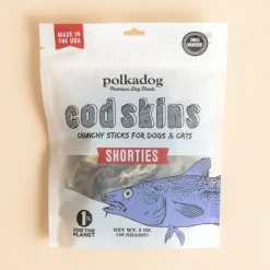 Polkadog Cod Skin Shorties Crunchy Sticks for Dogs & Cats