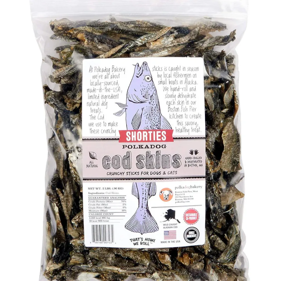 Polkadog Cod Skin Shorties Crunchy Sticks for Dogs & Cats