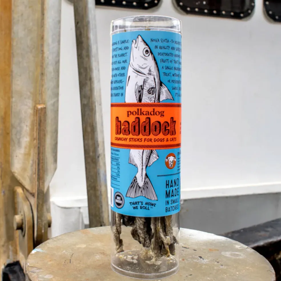 Polkadog Haddock Skin Shorties Crunchy Sticks for Dogs & Cats