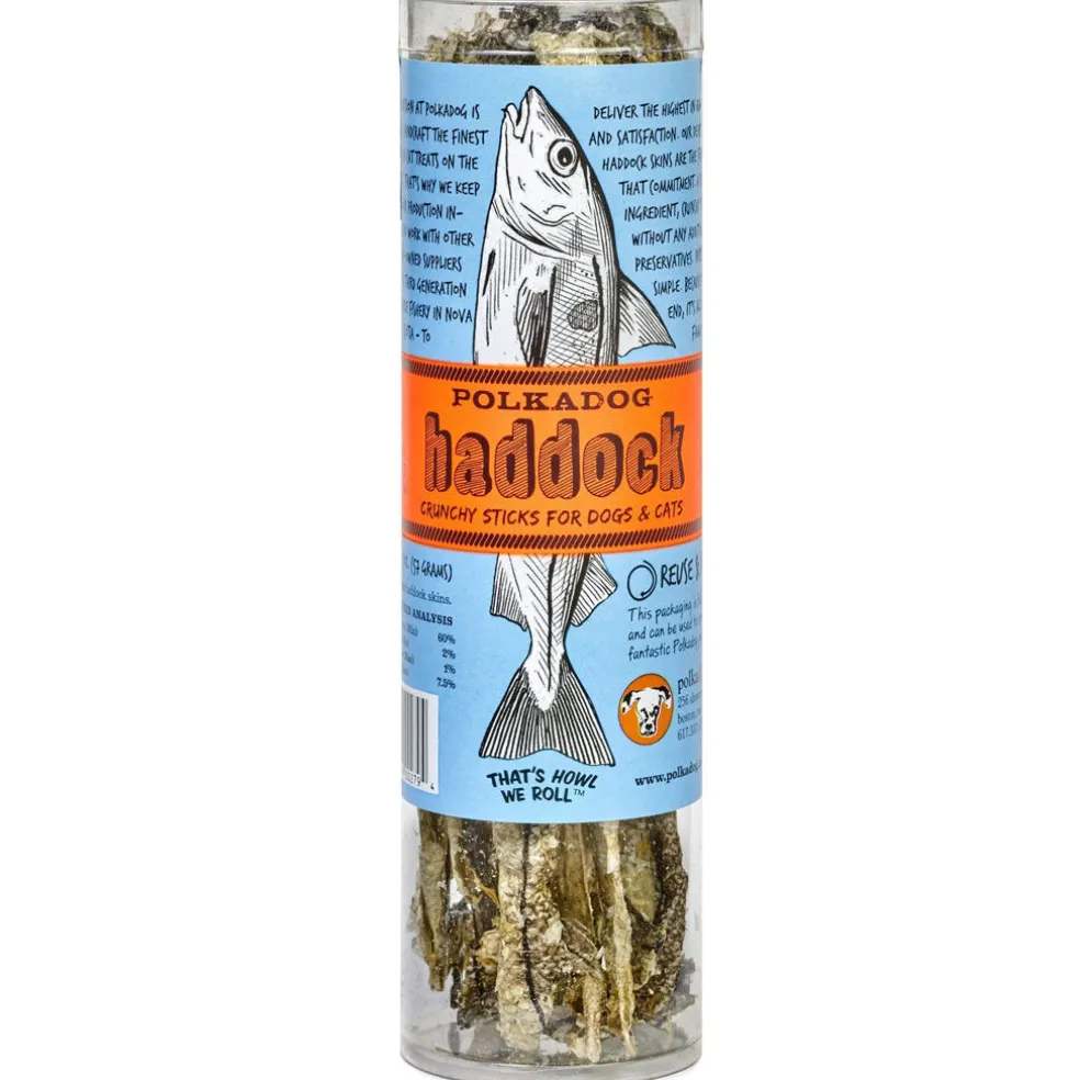 Polkadog Haddock Skin Shorties Crunchy Sticks for Dogs & Cats