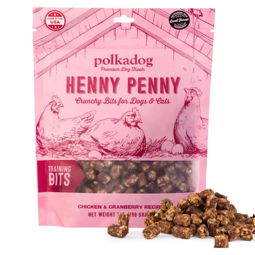 Polkadog Henny Penny Chicken & Cranberry Crunchy Training Bits for Dogs & Cats