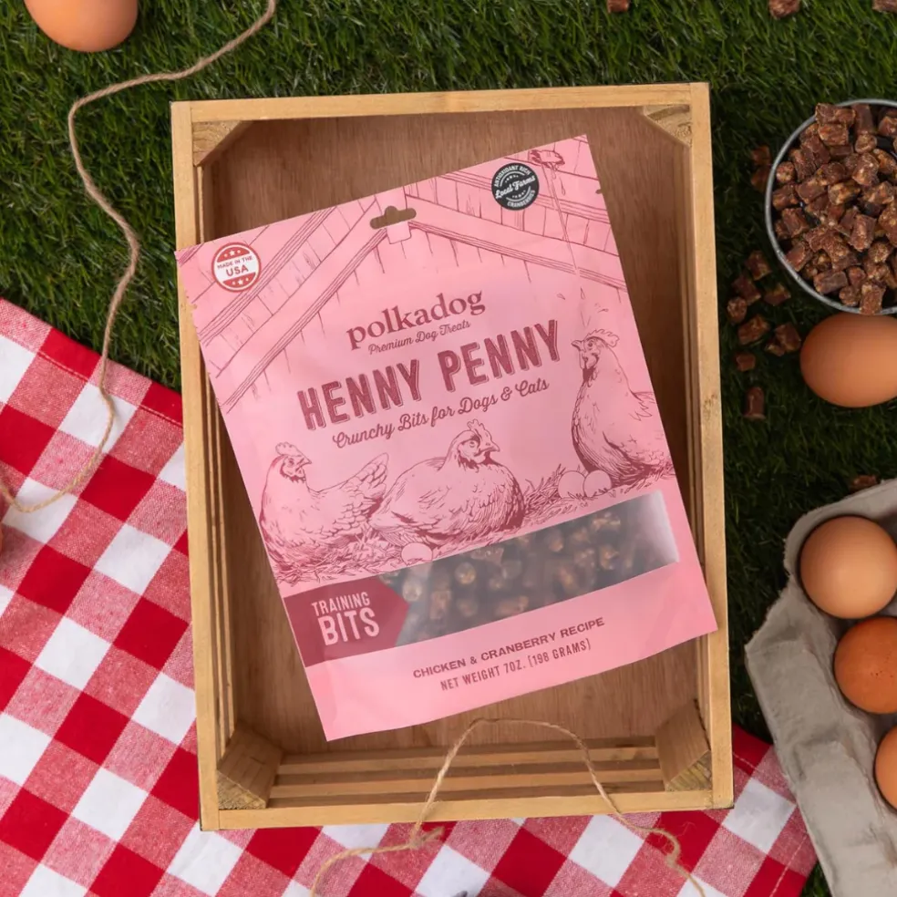 Polkadog Henny Penny Chicken & Cranberry Crunchy Training Bits for Dogs & Cats