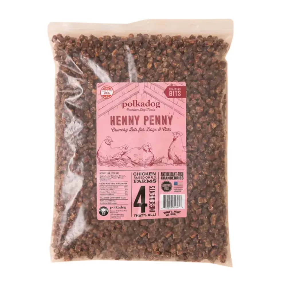 Polkadog Henny Penny Chicken & Cranberry Crunchy Training Bits for Dogs & Cats