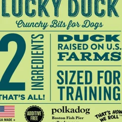 Polkadog Lucky Duck Crunchy Training Bits Treats for Dogs