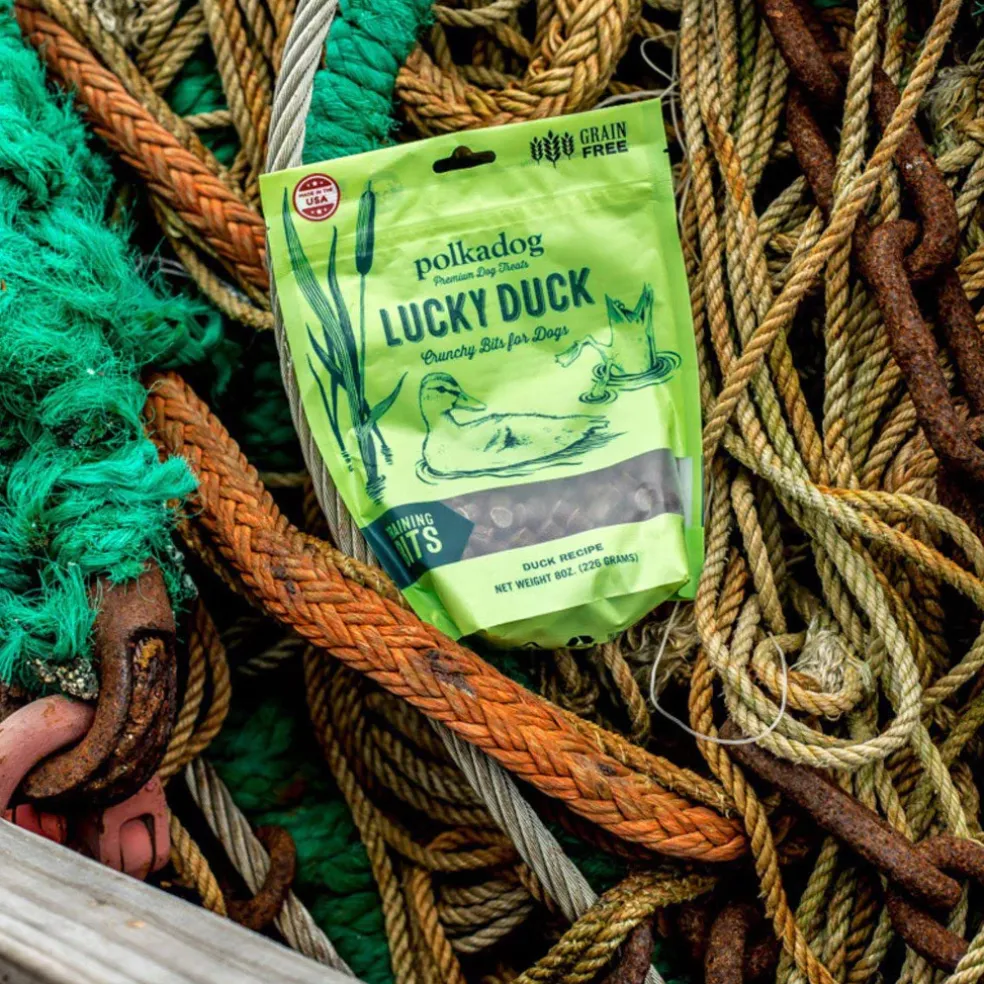 Polkadog Lucky Duck Crunchy Training Bits Treats for Dogs