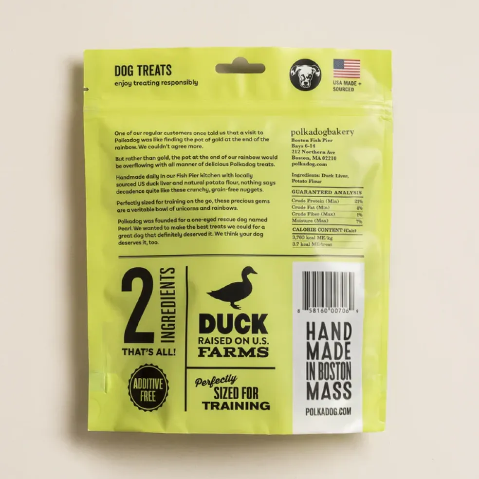 Polkadog Lucky Duck Crunchy Training Bits Treats for Dogs