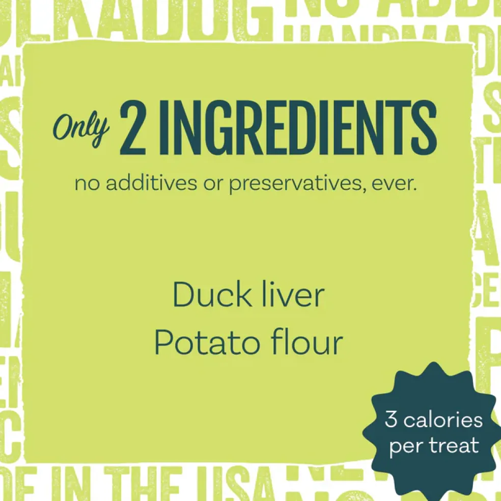 Polkadog Lucky Duck Crunchy Training Bits Treats for Dogs