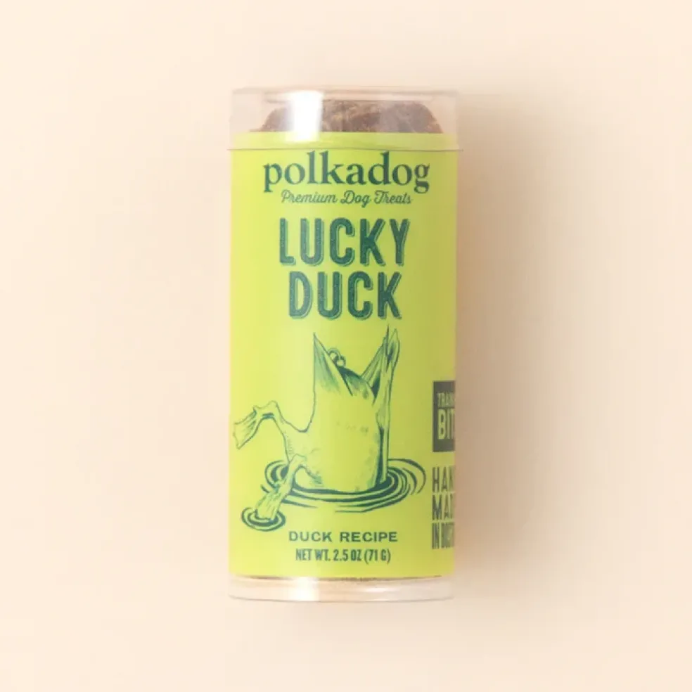 Polkadog Lucky Duck Crunchy Training Bits Treats for Dogs