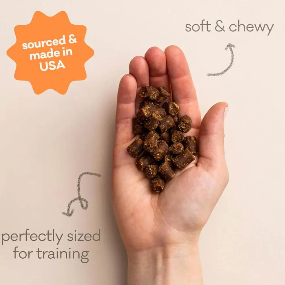 Polkadog Wonder Nuggets Soft & Chewy Bits Peanut Butter Flavor Training Treats for Dogs