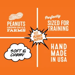 Polkadog Wonder Nuggets Soft & Chewy Bits Peanut Butter Flavor Training Treats for Dogs