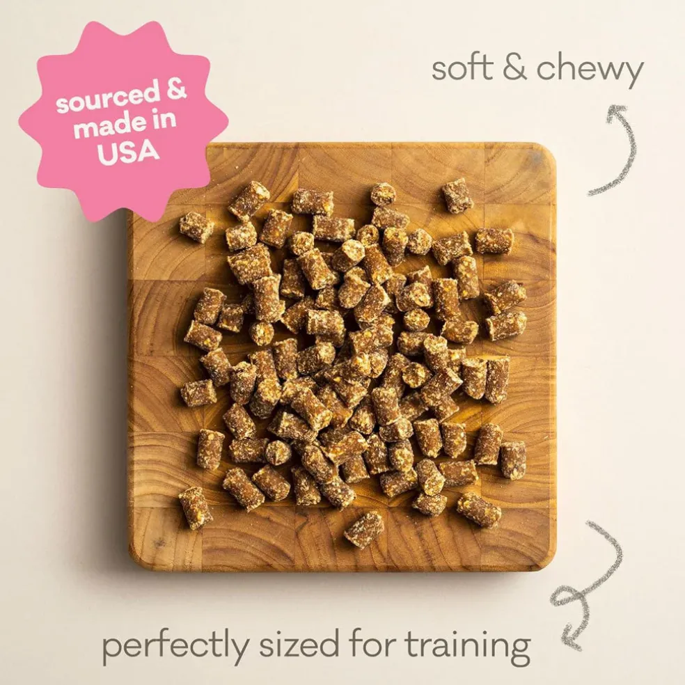 Polkadog Wonder Nuggets Soft & Chewy Bits Turkey & Cranberry Flavor Training Treats for Dogs