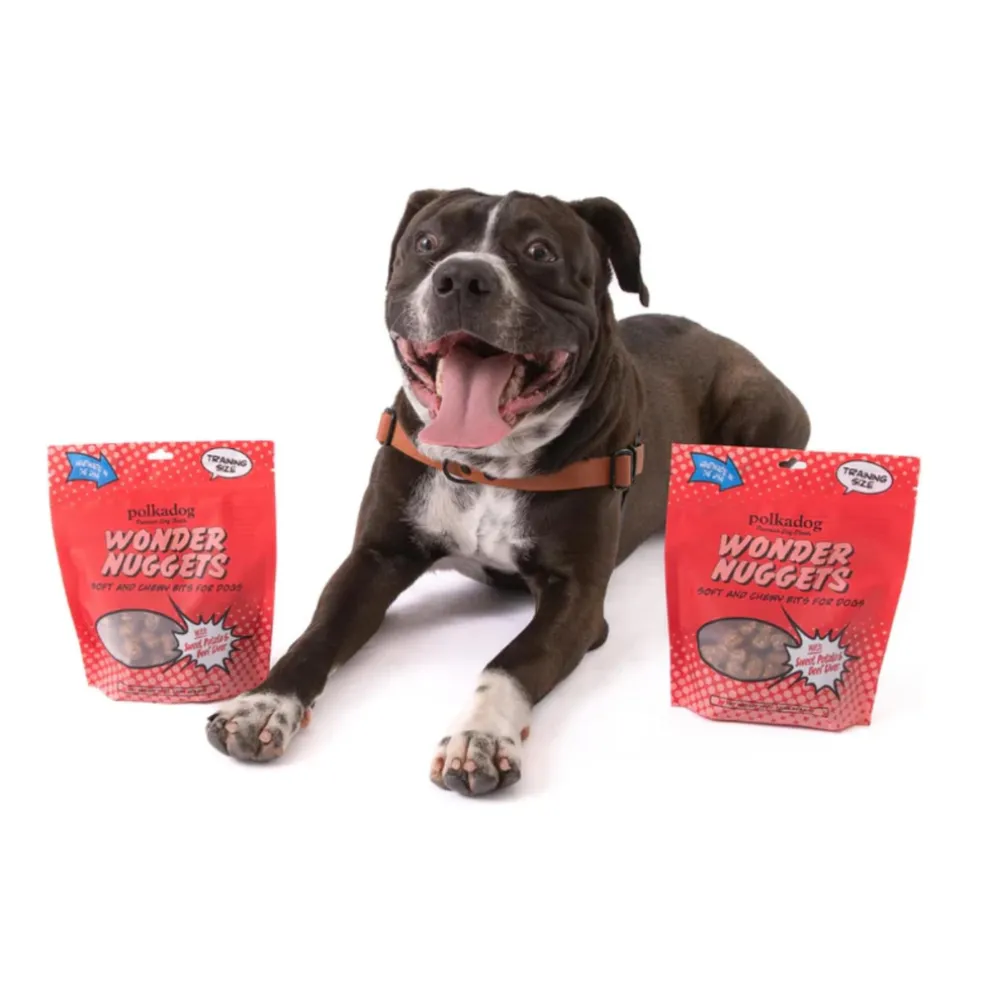 Polkadog Wonder Nuggets Sweet Potato & Beef Liver Soft & Chewy Bits for Dogs (10 oz)