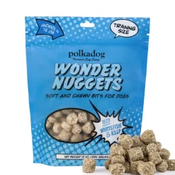 Polkadog Wonder Nuggets White Fish & Kelp Soft & Chewy Bits for Dogs (10 oz)