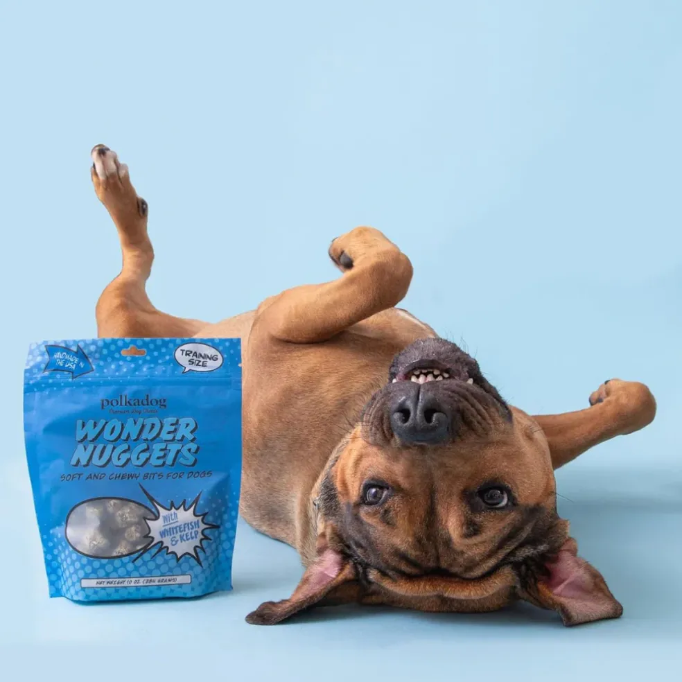 Polkadog Wonder Nuggets White Fish & Kelp Soft & Chewy Bits for Dogs (10 oz)