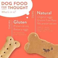Portland Pet Food Company Grain & Gluten-Free Pumpkin Biscuits Dog Treats, 5-oz